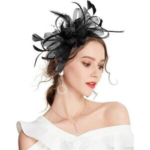 Fascinator Hats for Women 05 Black